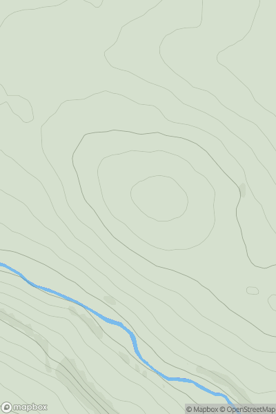 Thumbnail image for Glenton Hill [Braemar to Montrose] showing contour plot for surrounding peak